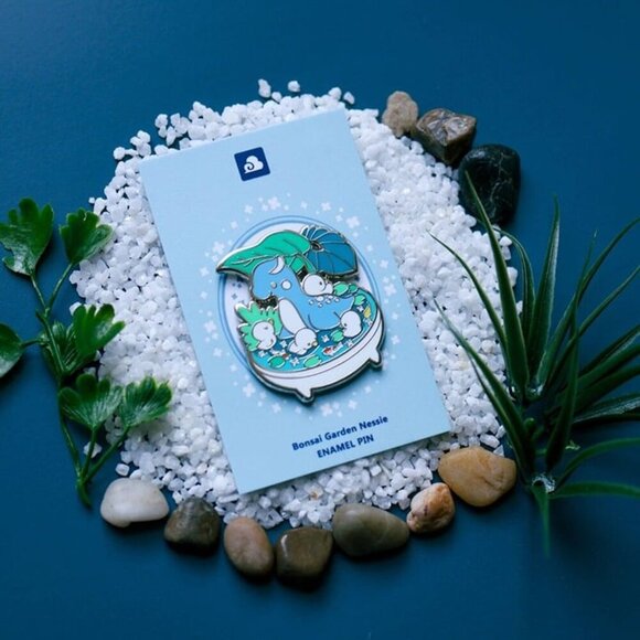 2 for $25 - NEW Lochness Monster Enamel‎ Pin - Fantasy & Mythical Bonsai Garden - Picture 4 of 5